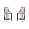 Manhattan Comfort Emperor Bar Stool in Cream and Walnut, PK2 2-BS008-CR - alternate 1
